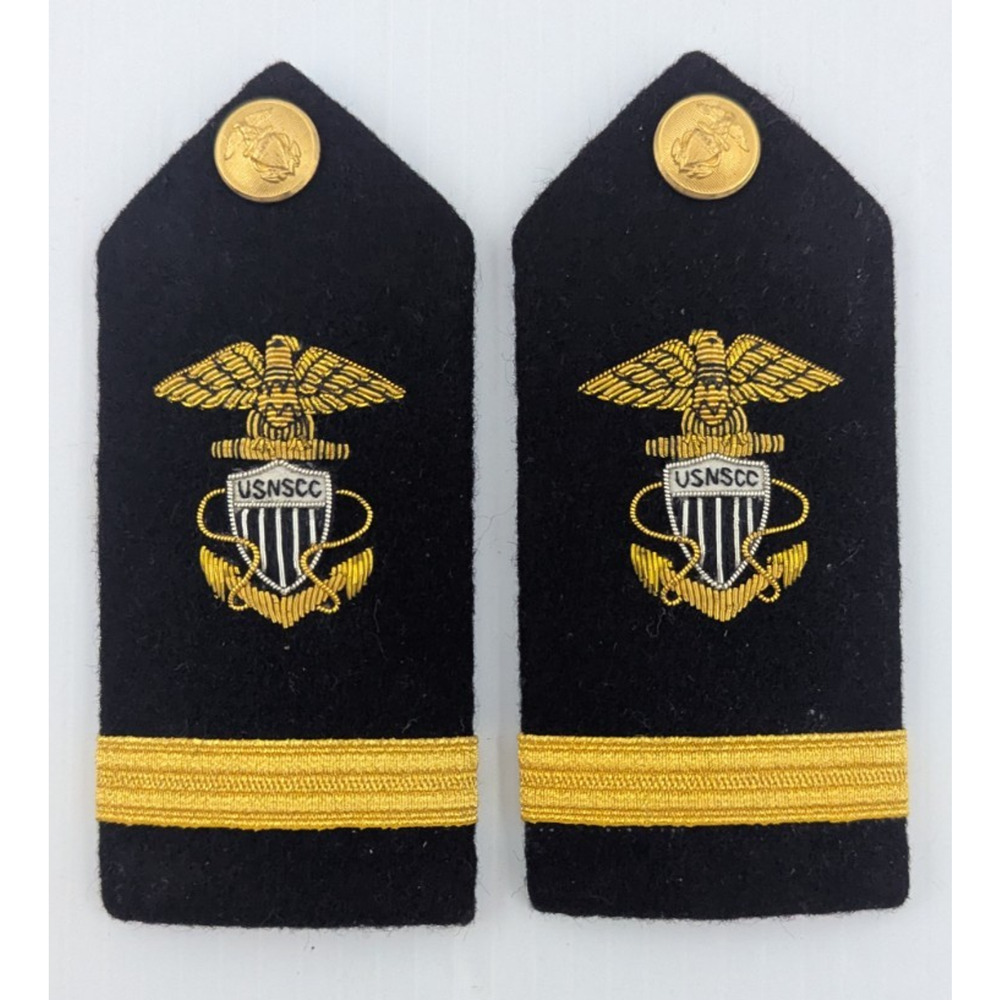 2 USNSCC United States Naval Sea Cadet Corps Hard Shoulder Boards